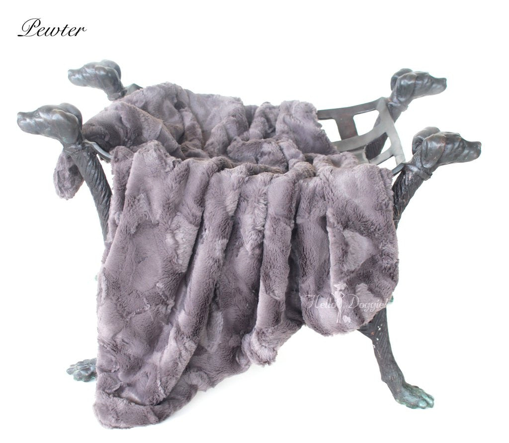 PEWTER LUXE DOG BLANKET, Blankets - Bones Bizzness