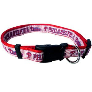 PHILADELPHIA PHILLIES DOG COLLAR – RIBBON, MLB - Bones Bizzness