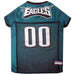 PHILADELPHIA EAGLES DOG JERSEY- BLACK TRIM, NFL Jerseys - Bones Bizzness