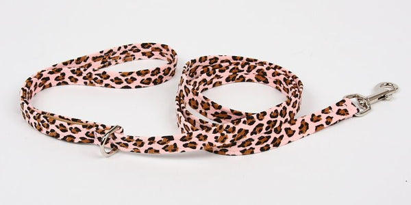 PINK CHEETAH COUTURE DOG LEASH, Leash - Bones Bizzness