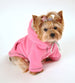 PINK CREST FLEECE DOG HOODIE, Sweaters - Bones Bizzness