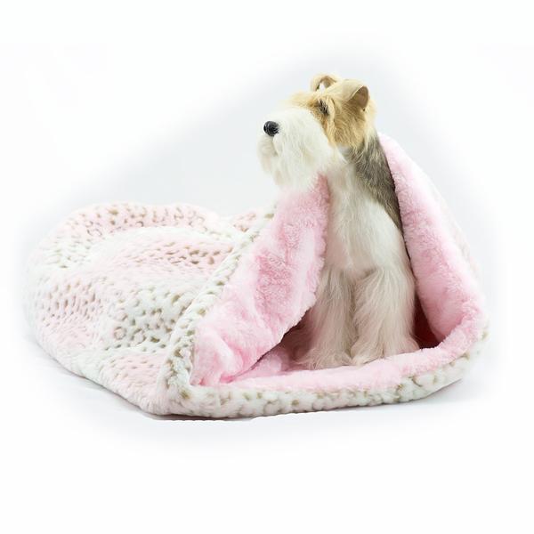 CUDDLE CUP DOG BED - PINK LYNX, Beds - Bones Bizzness