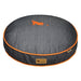 URBAN DENIM DOG BED w/ ORANGE TRIM, Beds - Bones Bizzness