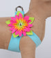 ISLAND FLOWER CRYSTAL STEP-IN HARNESS- (11 COLORS), Harness - Bones Bizzness