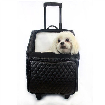 RIO BAG ON WHEELS 3-IN-1 DOG CARRIER - QUILTED LUXE, Carriers - Bones Bizzness