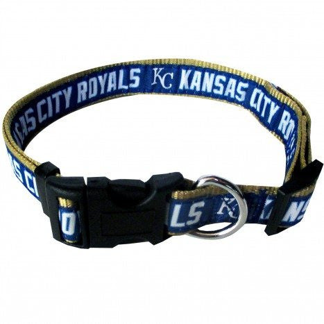 KANSAS CITY ROYALS DOG COLLAR – RIBBON, MLB - Bones Bizzness