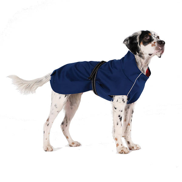 NAVY/NAVY RAIN PAW DOG COAT, Coats - Bones Bizzness