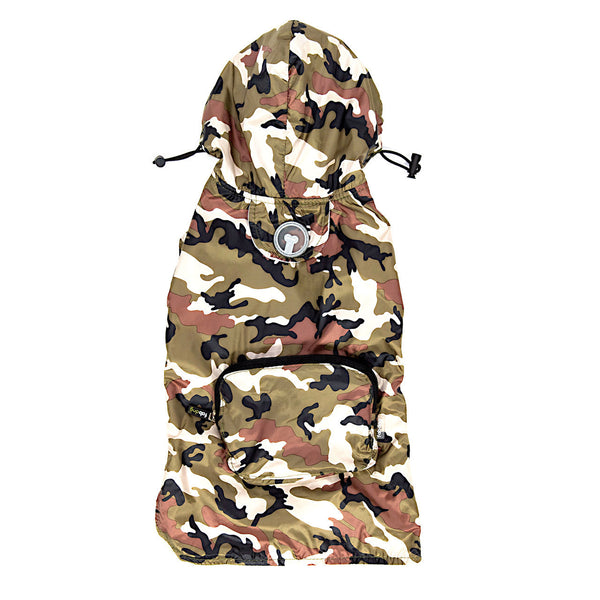 CAMO PACKAWAY DOG RAINCOAT