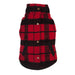 RED/BLACK PLAID BOUCLÉ DOG COAT, Coats - Bones Bizzness