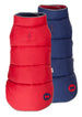 NAVY/RED REVERSIBLE BONE PUFFER DOG COAT, Coats - Bones Bizzness