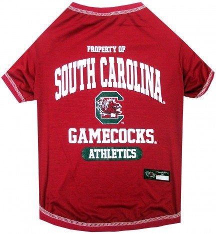 SOUTH CAROLINA GAMECOCKS DOG TEE SHIRT, NCAA - Bones Bizzness