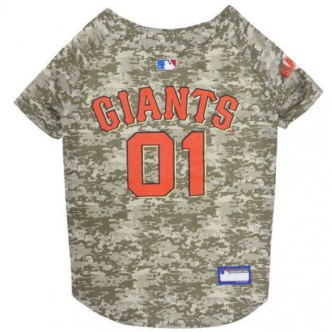 SAN FRANCISCO GIANTS DOG JERSEY – CAMO, MLB - Bones Bizzness