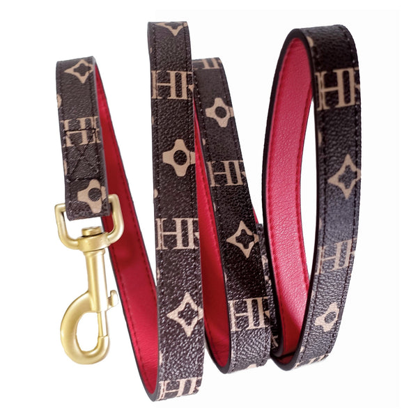 SIGNATURE DOG LEAD IN BROWN, Leash - Bones Bizzness