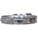 FAUX CROC CRYSTAL BONE DOG COLLAR