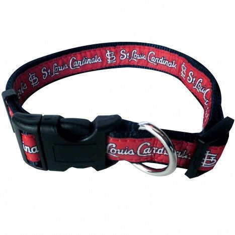 ST. LOUIS CARDINALS DOG COLLAR – RIBBON, MLB - Bones Bizzness