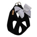 BLACK STEP IN HARNESS W/PLATINUM GLITZERATI NOUVEAU BOW