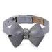 PLATINUM GLITZERATI NOUVEAU BOW COLLAR