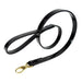 SOUTH SEAS DOG LEAD IN BLACK PATENT LEATHER & GOLD, Leash - Bones Bizzness
