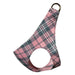 PUPPY PINK SCOTTY PLAID PLAIN STEP-IN HARNESS, Harness - Bones Bizzness