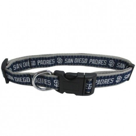 SAN DIEGO PADRES DOG COLLAR – RIBBON, MLB - Bones Bizzness