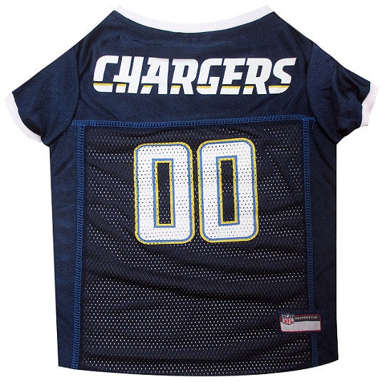 LOS ANGELES CHARGERS DOG JERSEY- WHITE TRIM, NFL Jerseys - Bones Bizzness