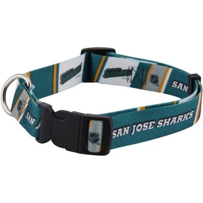 SAN JOSE SHARKS DOG COLLAR, NHL - Bones Bizzness