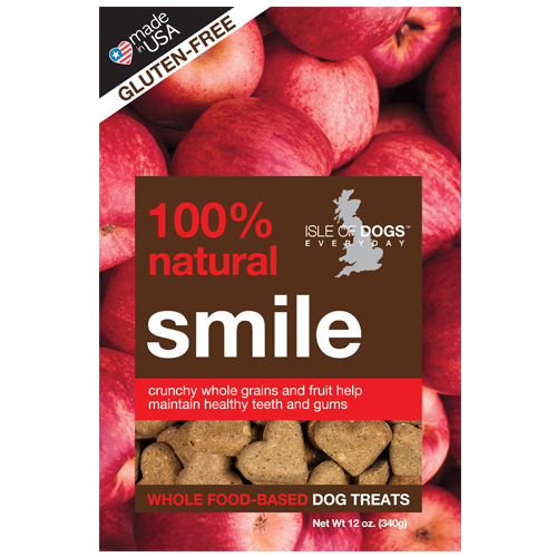 SMILE 100% NATURAL BAKED TREAT- FEATURING APPLES AND KELP, Treats - Bones Bizzness