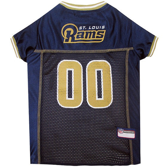 ST. LOUIS RAMS DOG JERSEY- GOLD TRIM, NFL Jerseys - Bones Bizzness