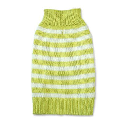 GREEN STRIPY LOVER DOG SWEATER, Sweaters - Bones Bizzness