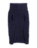 NAVY SUPER CHUNKY DOG SWEATER, Sweaters - Bones Bizzness
