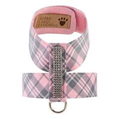 SCOTTY PUPPY PINK PLAID TINKIE 4-ROWS OF GILTMORE HARNESS