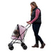 Travel Lite Pet Stroller - Pink, Strollers - Bones Bizzness