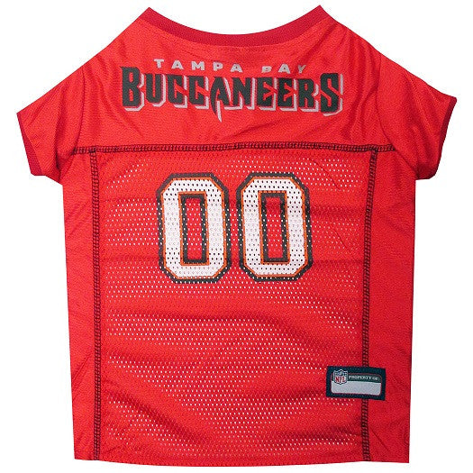 TAMPA BAY BUCCANEERS DOG JERSEY- RED TRIM, NFL Jerseys - Bones Bizzness