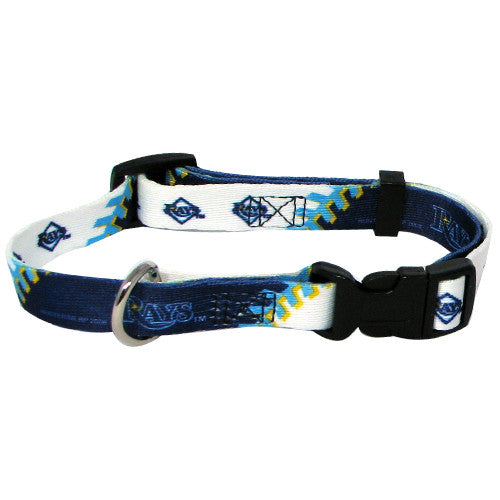 TAMPA BAY RAYS DOG COLLAR, MLB - Bones Bizzness