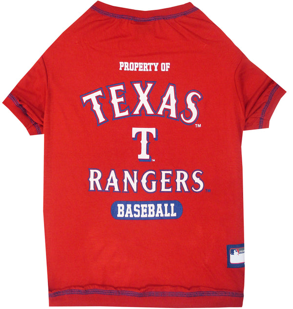 TEXAS RANGERS DOG TEE SHIRT, MLB - Bones Bizzness