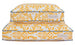 YELLOW TRADITIONS BLUE DOG BED, Beds - Bones Bizzness