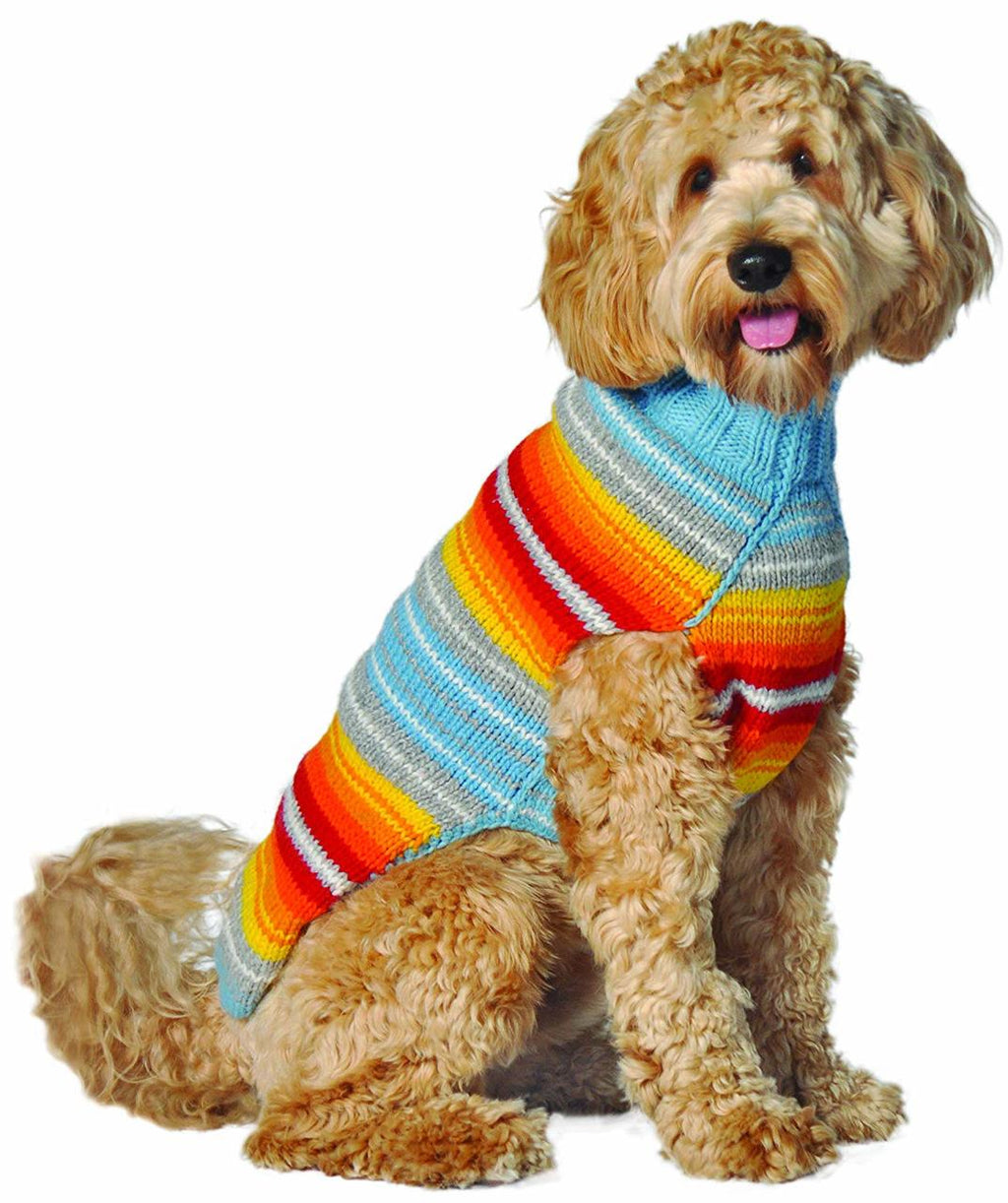 TURQ SERAPE DOG SWEATER