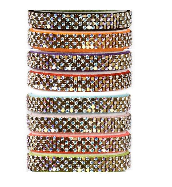 GOLDEN METALISSE DOG COLLAR  - (42 COLORS), Collars - Bones Bizzness