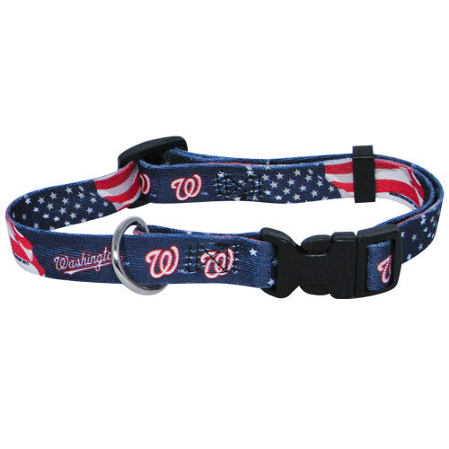 WASHINGTON NATIONALS DOG COLLAR, MLB - Bones Bizzness