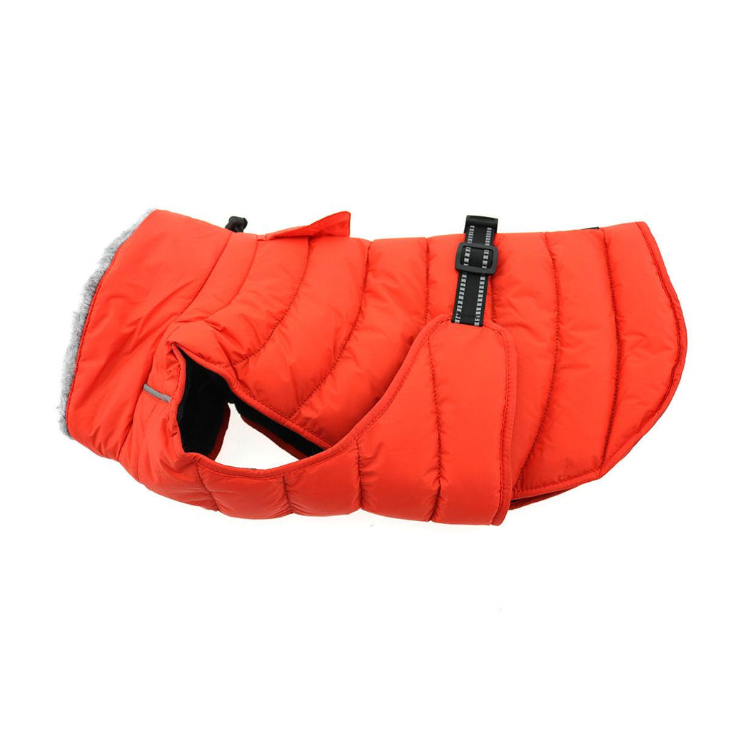 ORANGE ALPINE EXTREME WEATHER PUFFER DOG COAT, Coats - Bones Bizzness