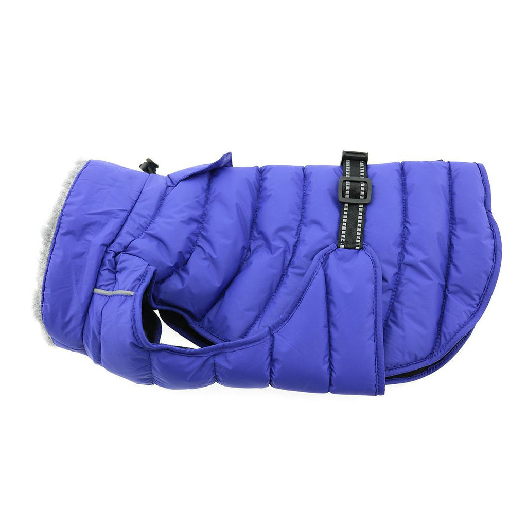 NAVY BLUE ALPINE EXTREME WEATHER PUFFER DOG COAT, Coats - Bones Bizzness