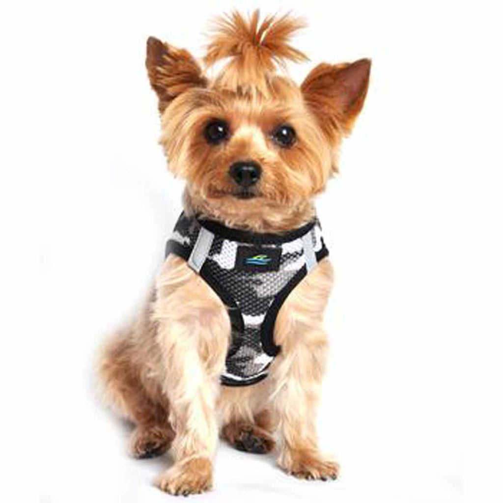 GRAY CAMO AMERICAN RIVER CHOKE FREE DOG HARNESS OMBRE COLLECTION, Harness - Bones Bizzness