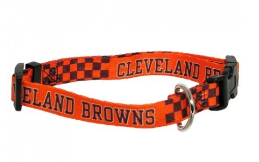 CLEVELAND BROWNS DOG COLLAR, NFL Collars - Bones Bizzness