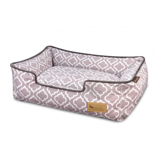 MOROCCAN ASH GRAY LOUNGE DOG BED, Beds - Bones Bizzness