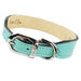 ATHENA IN TURQUOISE & NICKEL DOG COLLAR