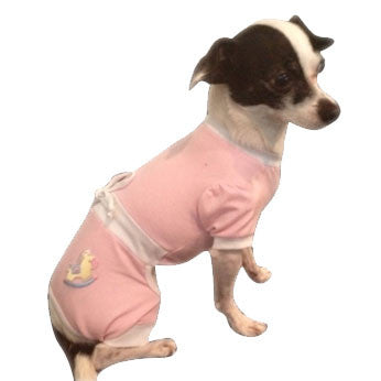 PINK SNUGGLE SUIT BLUE DOG JUMPER, Pajamas - Bones Bizzness