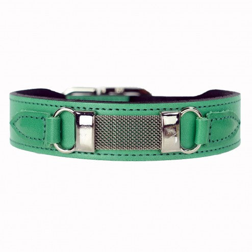 BARCLAYS IN KELLY GREEN DOG COLLAR