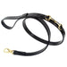 BELMONT IN BLACK PATENT & GOLD DOG COLLAR, Collars - Bones Bizzness