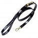 BELMONT DOG LEAD IN BLACK PATENT & GOLD, Leash - Bones Bizzness