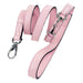 BELMONT IN SWEET PINK & NICKEL DOG COLLAR, Collars - Bones Bizzness